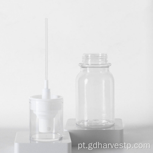 Frasco plástico para bomba de spray de líquido para cuidados com a pele